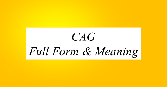 CAG Full Form And Meaning