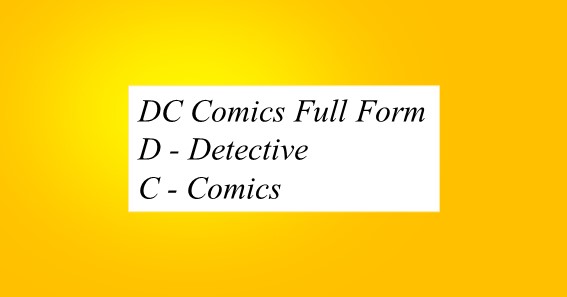 DC Comics Full Form
